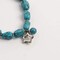 Earth's Jewels Semi-Precious Dyed Re-constructed Turquoise Stretch Bracelet, Star Charm